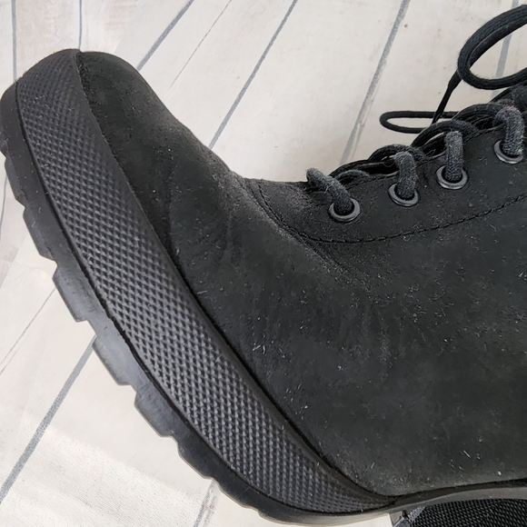 Timberland Camdale Field  Black Suede Leather High Heel Lace Up Ankle Boot 6.5 - Picture 16 of 16